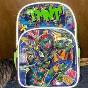 Kids Backpack - Green and Blue